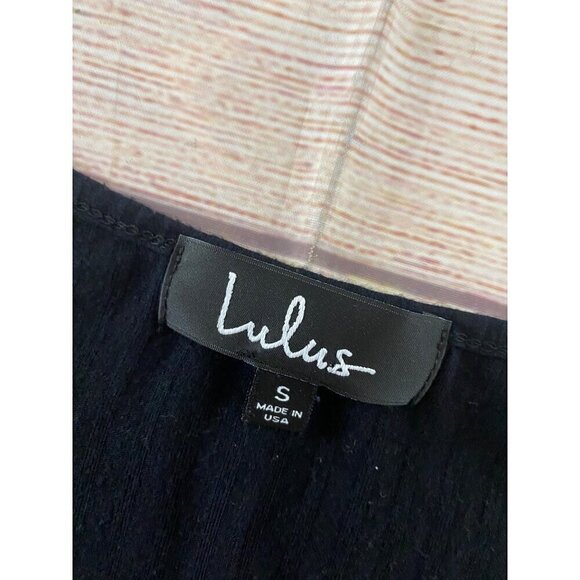 Lulu's Women's 1/2 Button Front Long Sleeve Fit And FLare Dress - Small - Picture 7 of 12